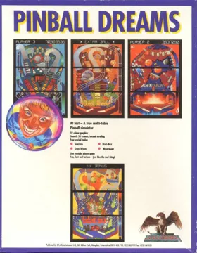 Pinball Dreams_Disk1 box cover back